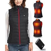 UNBON Gilet Riscaldato Donna, Giubbotto Riscaldato Donna con Batteria USB 10000mAh