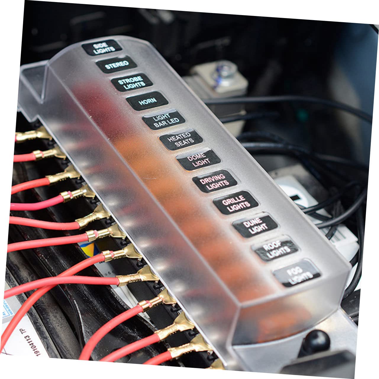 Alipis Caja de Fusibles para Automóvil Vías de Portafusibles para Coche con Tapa Bloque de Fusibles para Panel Eléctrico