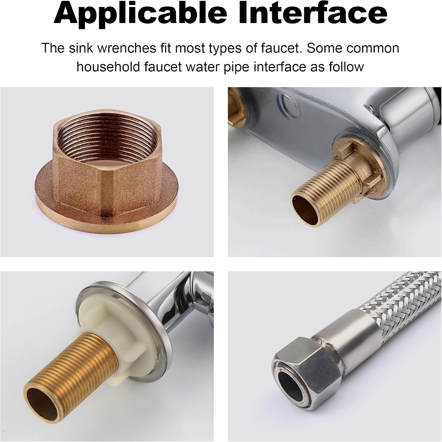 14 in 1 Faucet and Sink Installer, Multifunctional Basin Wrench, Faucet Wrench for Undermount Sink, Kitchen Bathroom Toilet, Ideal for Tight Spaces Installation and Repairs Tools
