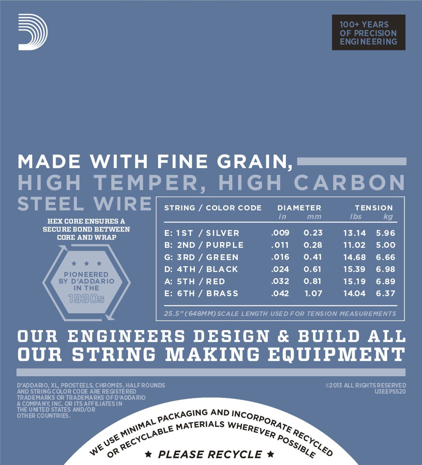 羅弦織 ダダリオ 【1セット】 D'Addario 09-42 EXL120 Super Light