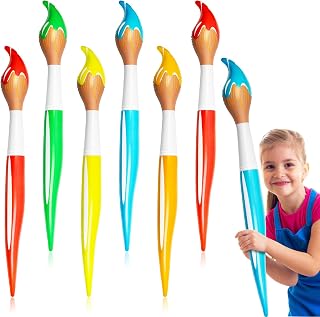 6 Pcs Inflatable Paint Brushes Balloons Large Art Paint Brushes Balloon for Back to School Classroom Events Party Decorations