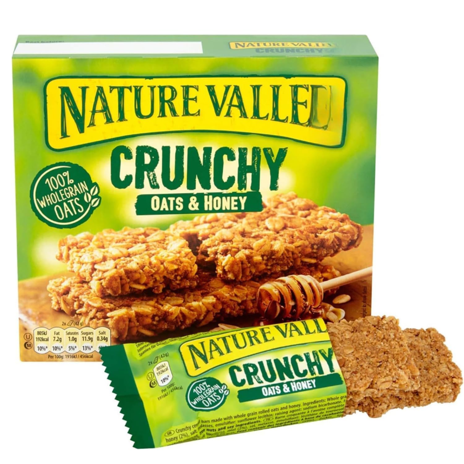 Nature Valleys Crunchy Oats & Honey Cereal Bars, 10 x 42g (Imported) - Image 4 thumbnail