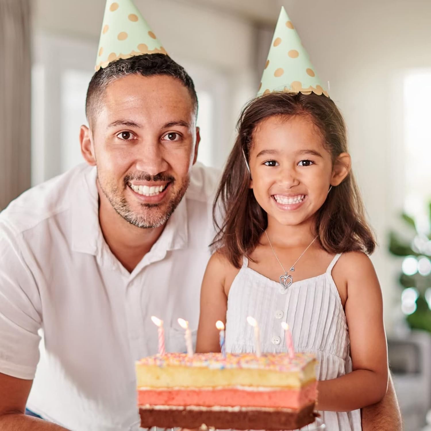 Iefil To My Daughter Necklace, Daughter Gifts, Sterling Silver Heart Initial Necklaces for Women - Image 2