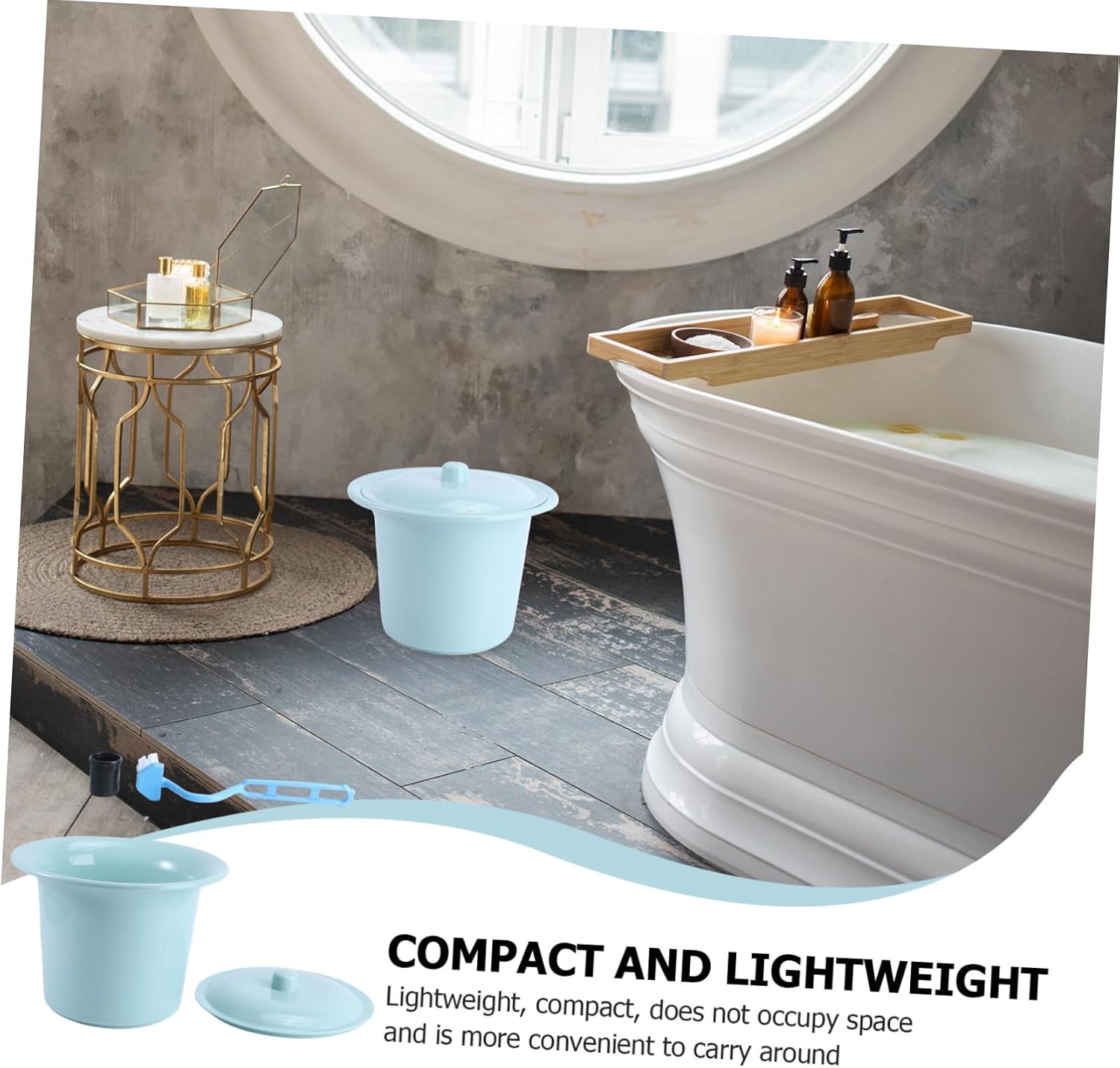 Plastic Bedpan with Lid and Elderly, Green Chamber Pot Spittoon Container for Bathroom Use and Patient Care