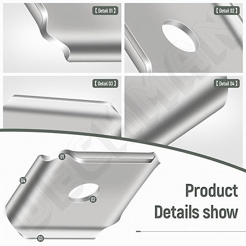 Miniatura 8 de 3 adaptadores de hoja de acolchado doble X-Blade de 2.8 pulgadas de ancho 0.12 pulgadas de grosor y orificio central 58 pulgadas adaptadores