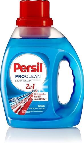 Persil ProClean Power-Detergente líquido para ropa, aroma original, detergente líquido 2 en 1, 50 onzas líquidas