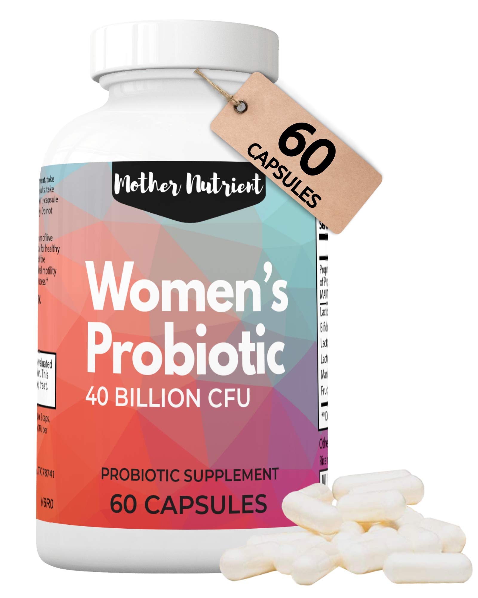 Buy Women Probiotics 40 Billion CFU. 60 Capsules with 4 Strains for