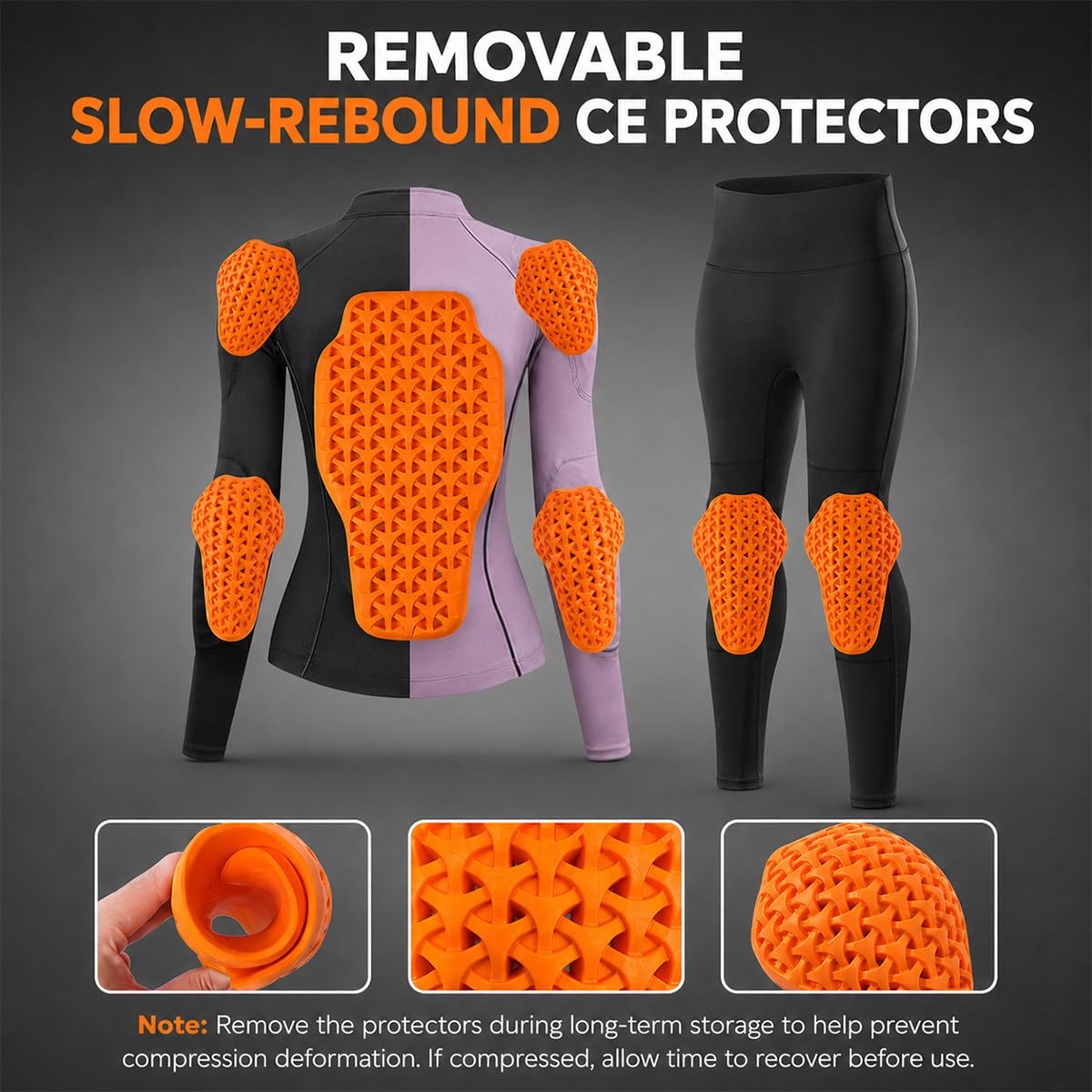 SSWH Completo Moto Donna con Giacca, Leggings e Protezioni CE Rimovibili | Abbigliamento Protettivo Moto Donna con Protezioni CE, Mesh Traspirante e Design Leggero per Guida Estiva