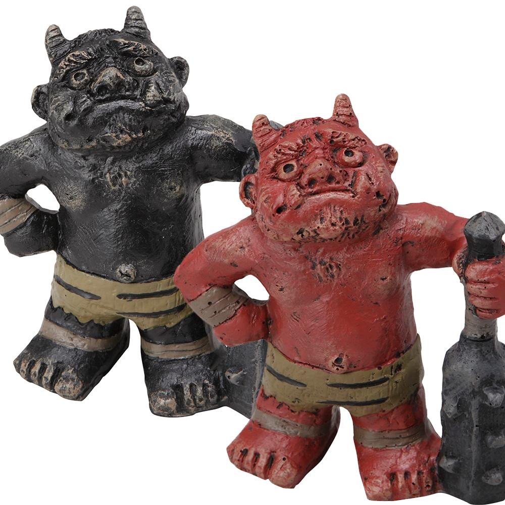 Amazon.co.jp: セトクラフト 守神 善鬼 小 立ち 黒鬼・SR-2072-BK-130