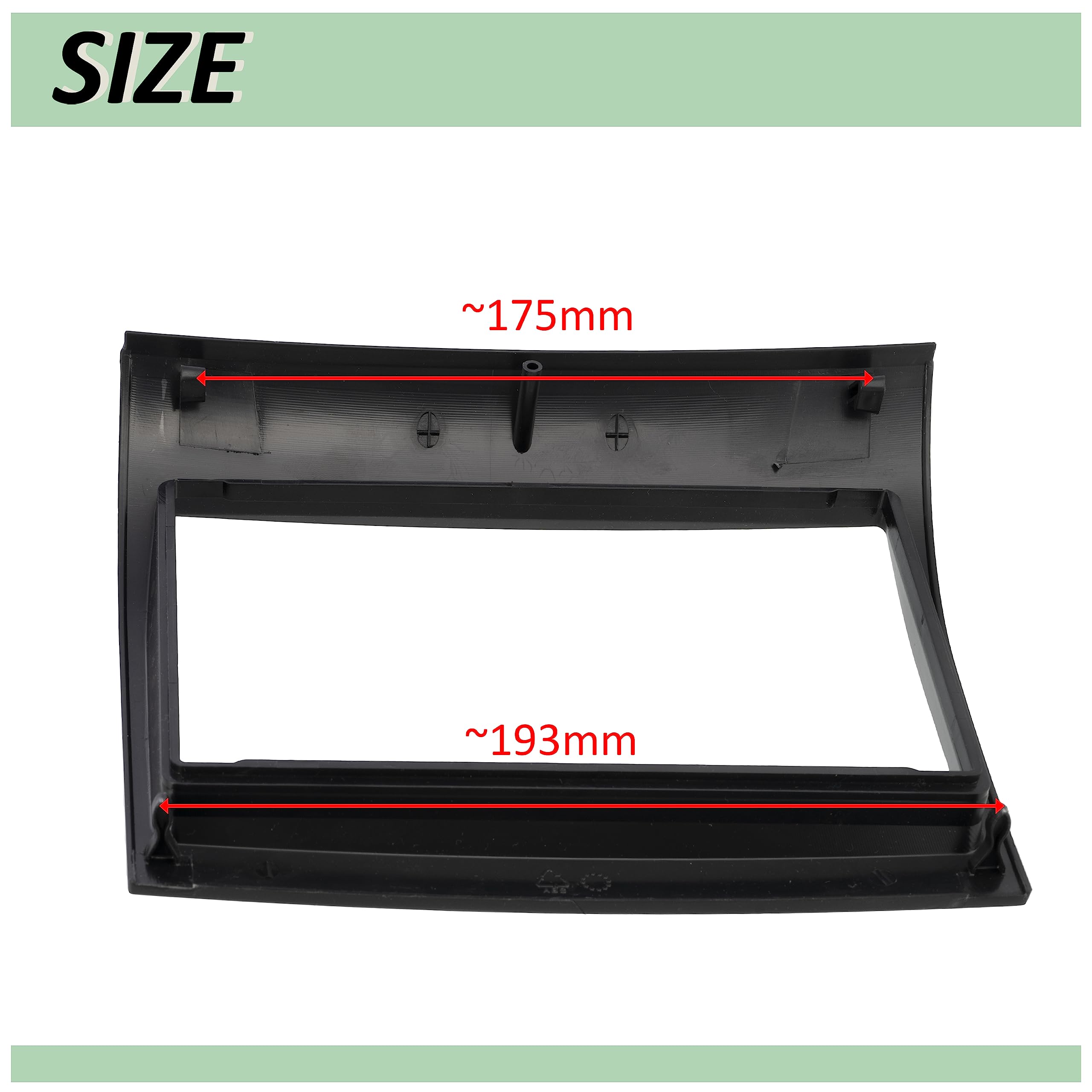 AERZETIX - C24555 - ascherina telaio adattatore 2 DIN per autoradio - copatibile con Opel