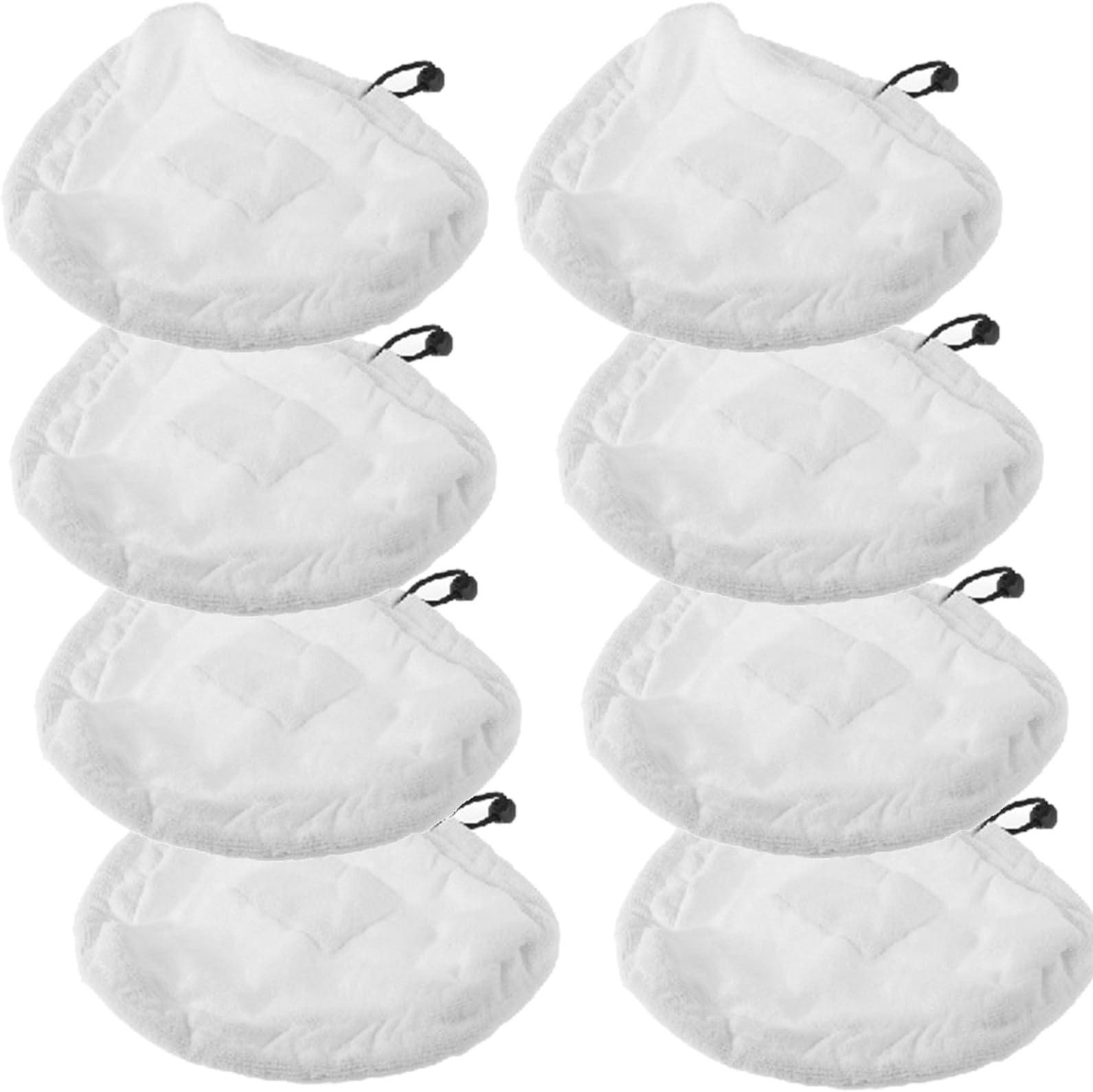 SPARES2GO Microfibre Cloth Cover Pads for Vax S87-T2 Red S88 S88-W1M-B S87-CX1-B S87-T1-B Steam Cleaner Mop (Pack of 8)