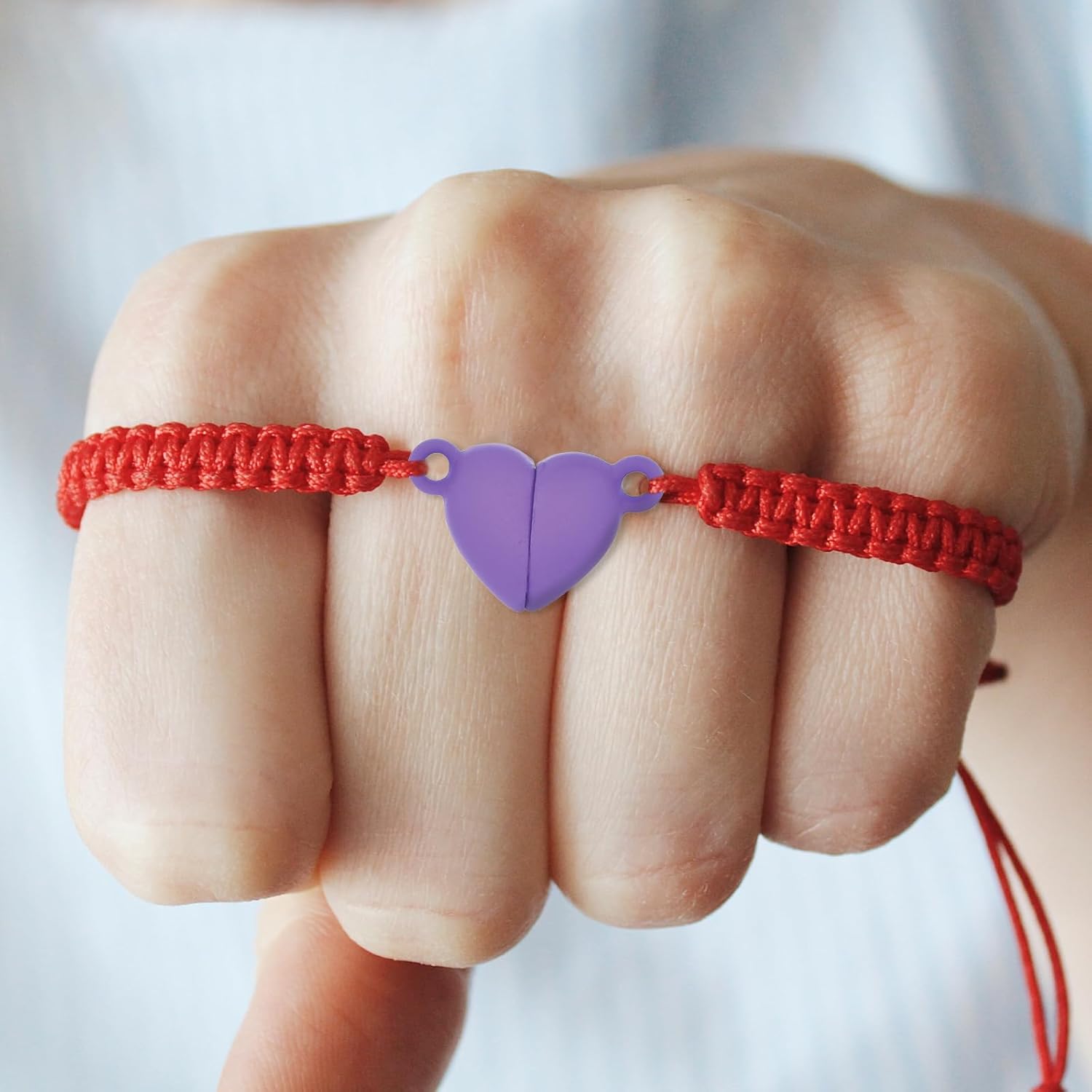 14 Pairs Magnetic Necklace Clasp, Heart Shaped Magnetic Clasps Multicolor Friendship Heart Buckle Metal Silicone Bracelet Clasps and Closures for Jewelry Making Pendants Necklaces Bracelets DIY Crafts - Image 7