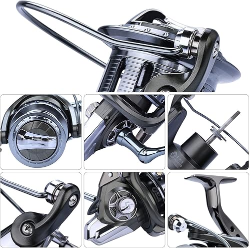 Miniatura 2 de Sougayilang Spinning Reels 10000 Series Surf Fishing Reels,10+1 Stainless BB Ultra Smooth Powerful with CNC Aluminum Spool Fishing Reels for