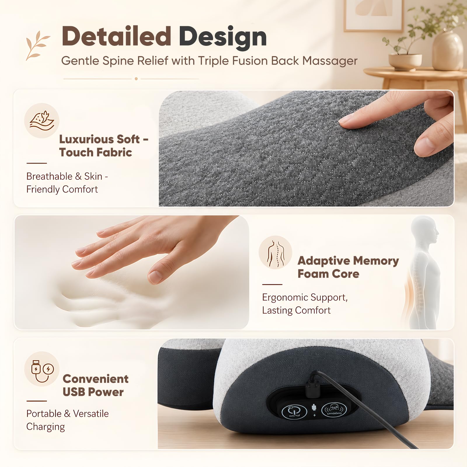 Nackenmassagegerät Elektrisch 3-in-1,Vibration,Wärmeanwendung,Traktion | Nackenschmerzen Lindern,Verspannungen,Tiefenmassage Nacken Lösen,Elektrisch Nackenmassagekissen für Büro,Bildschirmarbeit