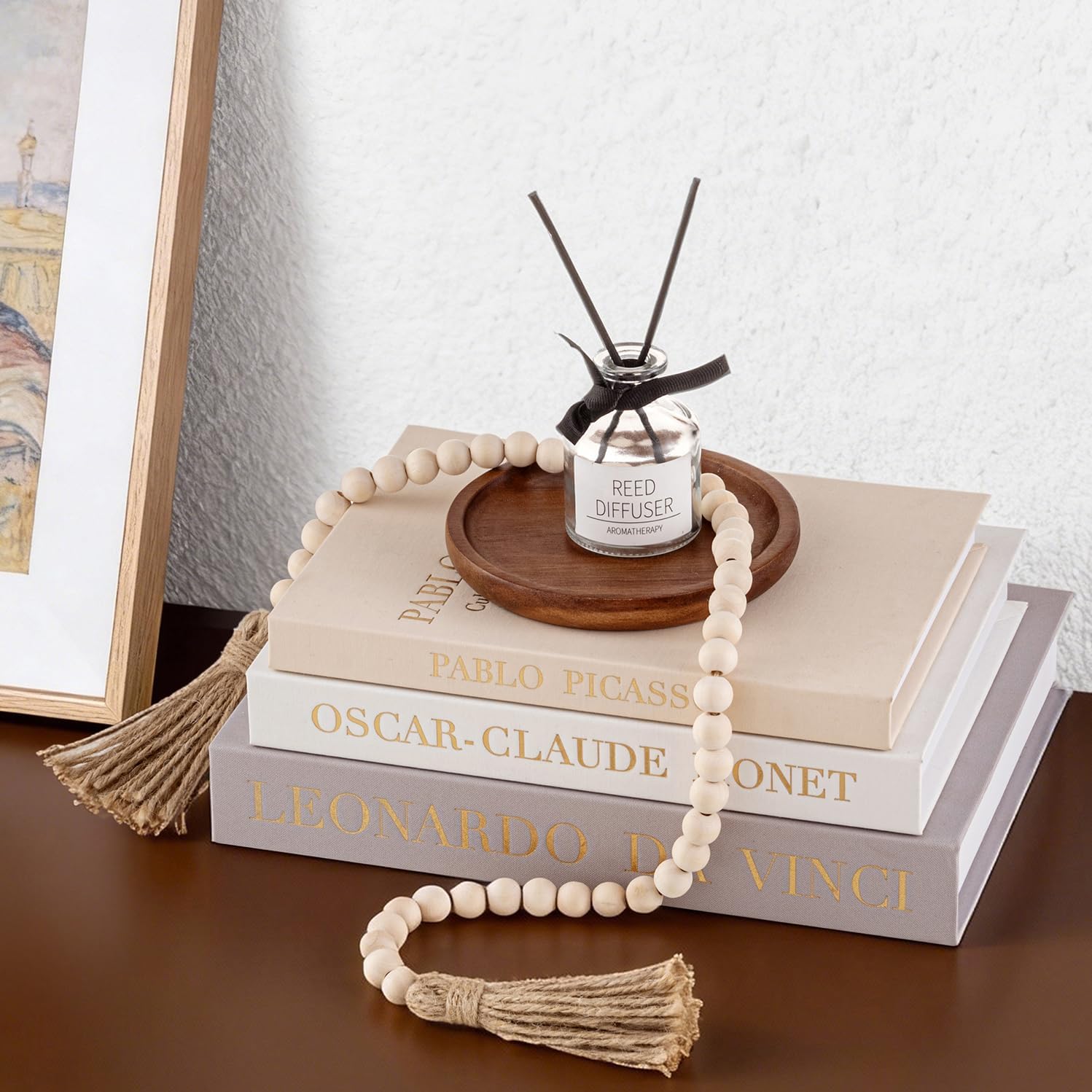 Decorative Books for Home Decor - 5 in 1 Aesthetic Linen Boxes Enhance Your Coffee Table, Bookshelf or Mantel Shelf Decor, Fake/Faux Book for Modern Living Room Decoration