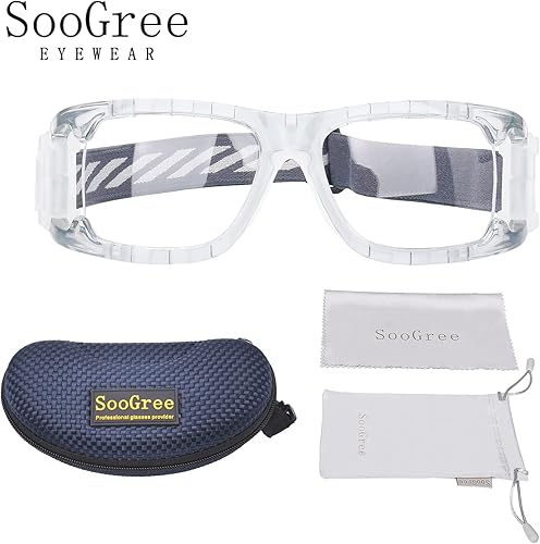 Miniatura 8 de SooGree Gafas deportivas de baloncesto para hombres y mujeres, gafas de seguridad, gafas de deporte, antivaho y choque de colisión