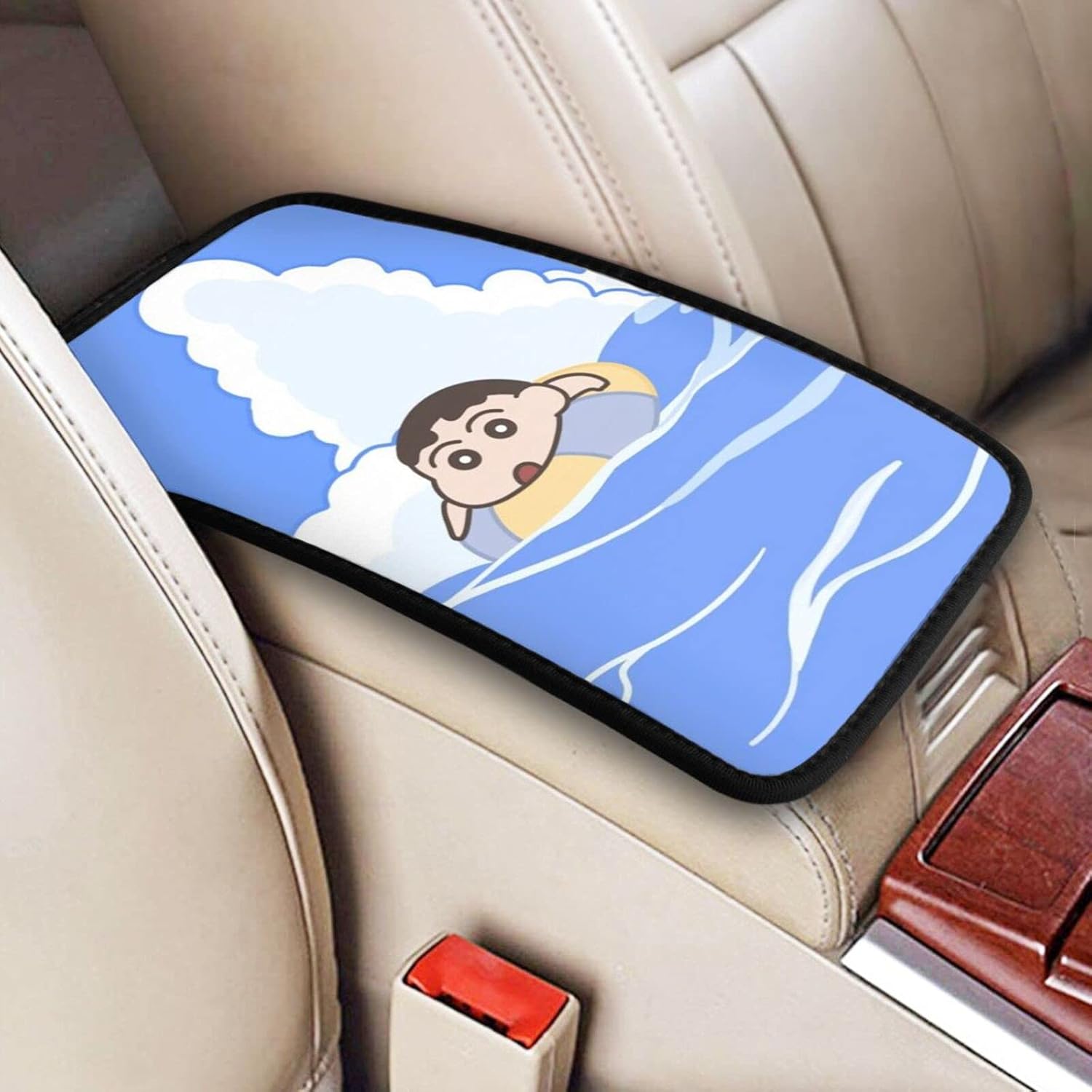 Amazon アームレストカバー 専用 クレヨンしんちゃん 汚れ防止 傷防止 コンソールボックスカバー 保護カバー 簡単取付 車 バイク 車 バイク