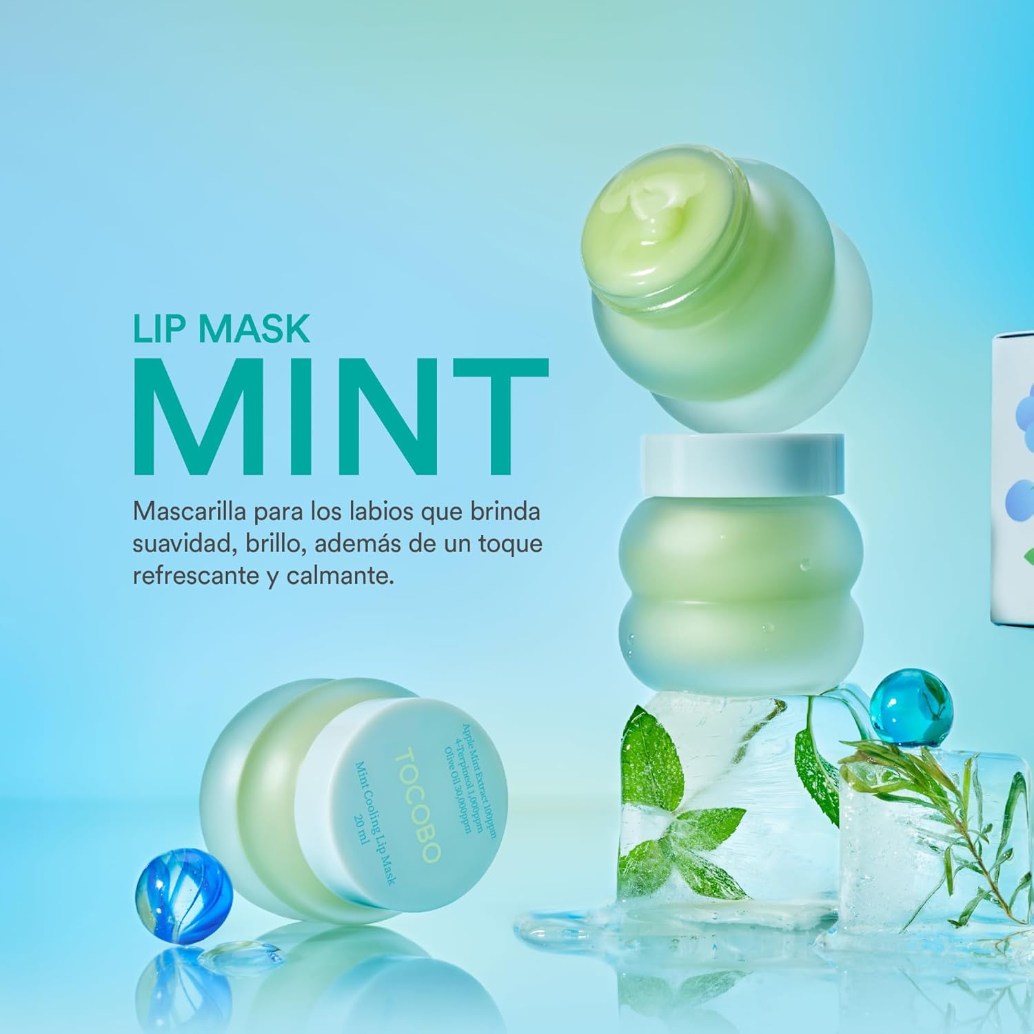 TOCOBO Mint Lip Mask 20ml Moisturizing, Refreshing and Repairing Lip Mask