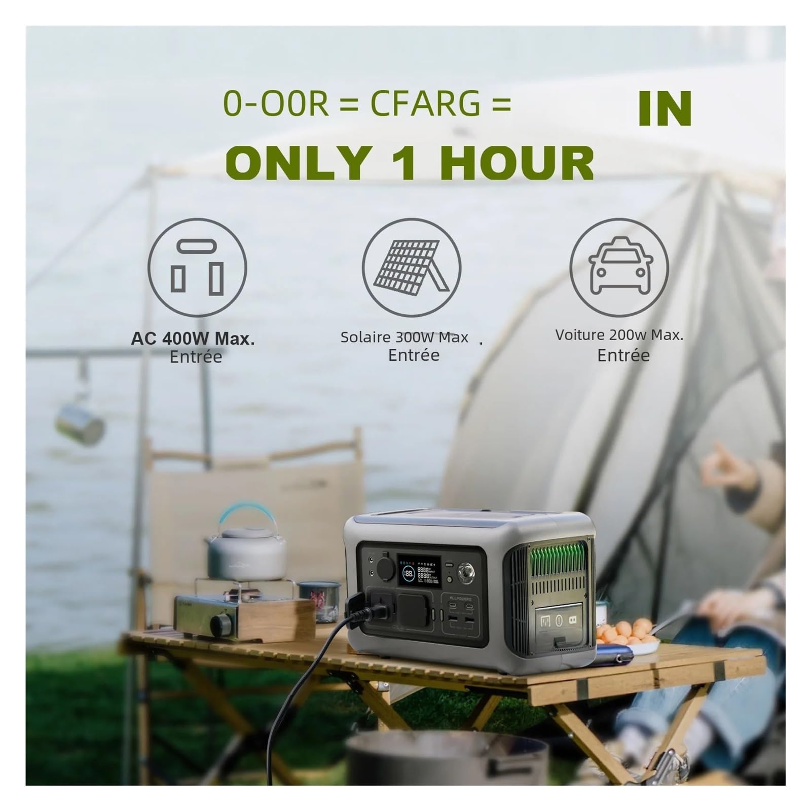 Panel Solar 100W 140W 200W Cargador De Energía con Batería LiFePo4 299Wh 600W Estación Portátil For Camping RV Ligero Y PortáTil(R600 Only)