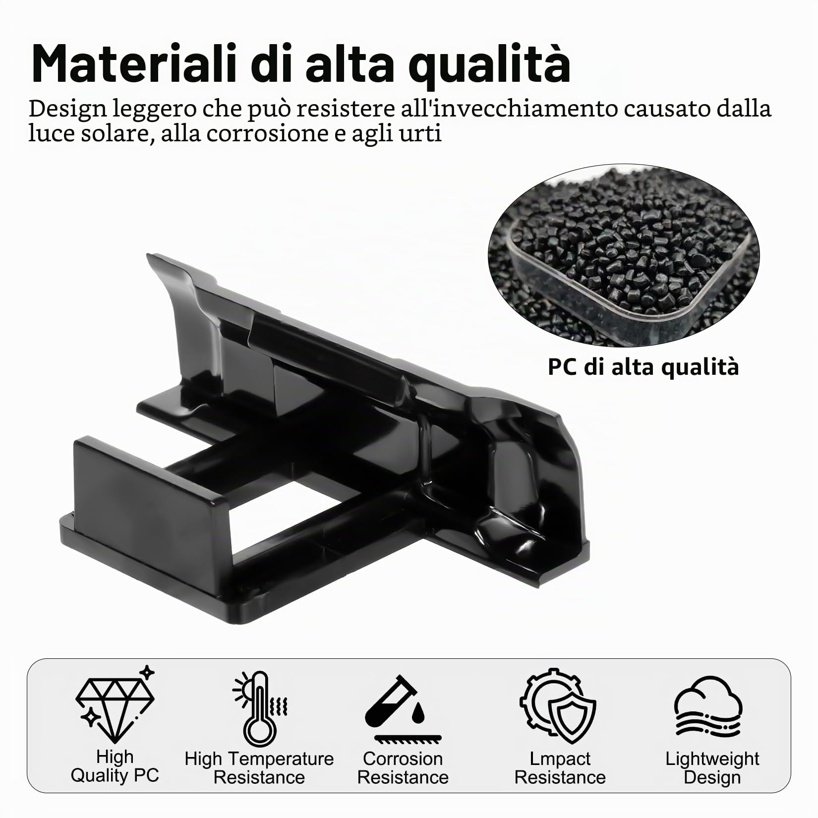 32Pz Clip di Scarico dell'Acqua Pannello Solare da 30 mm, Clips Drenaggio Pannellos Fotovoltaico per Pannelli Solari PV