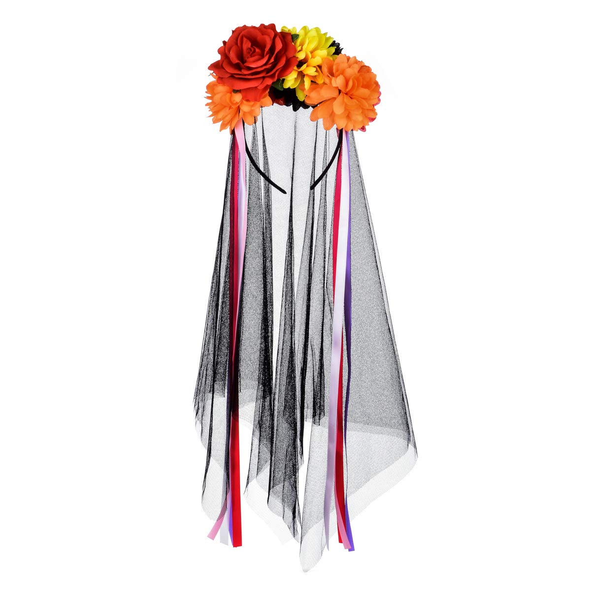 DDazzling Halloween Headband Day of the Dead Headband Floral Headband Festival wear