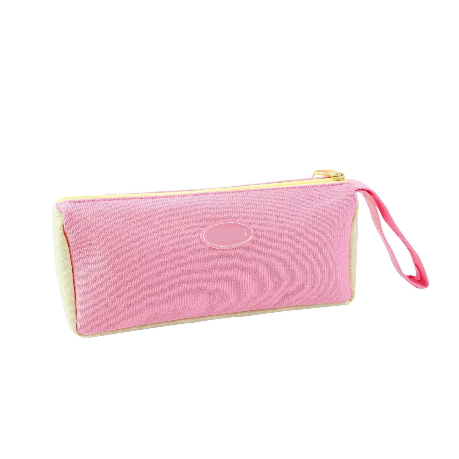 ARUNASC pencil cases Portable Pencil Bag Cute Spacious Zipper Pencil Pouch Stationery Organizer for School Office Daily Use small(Rose)
