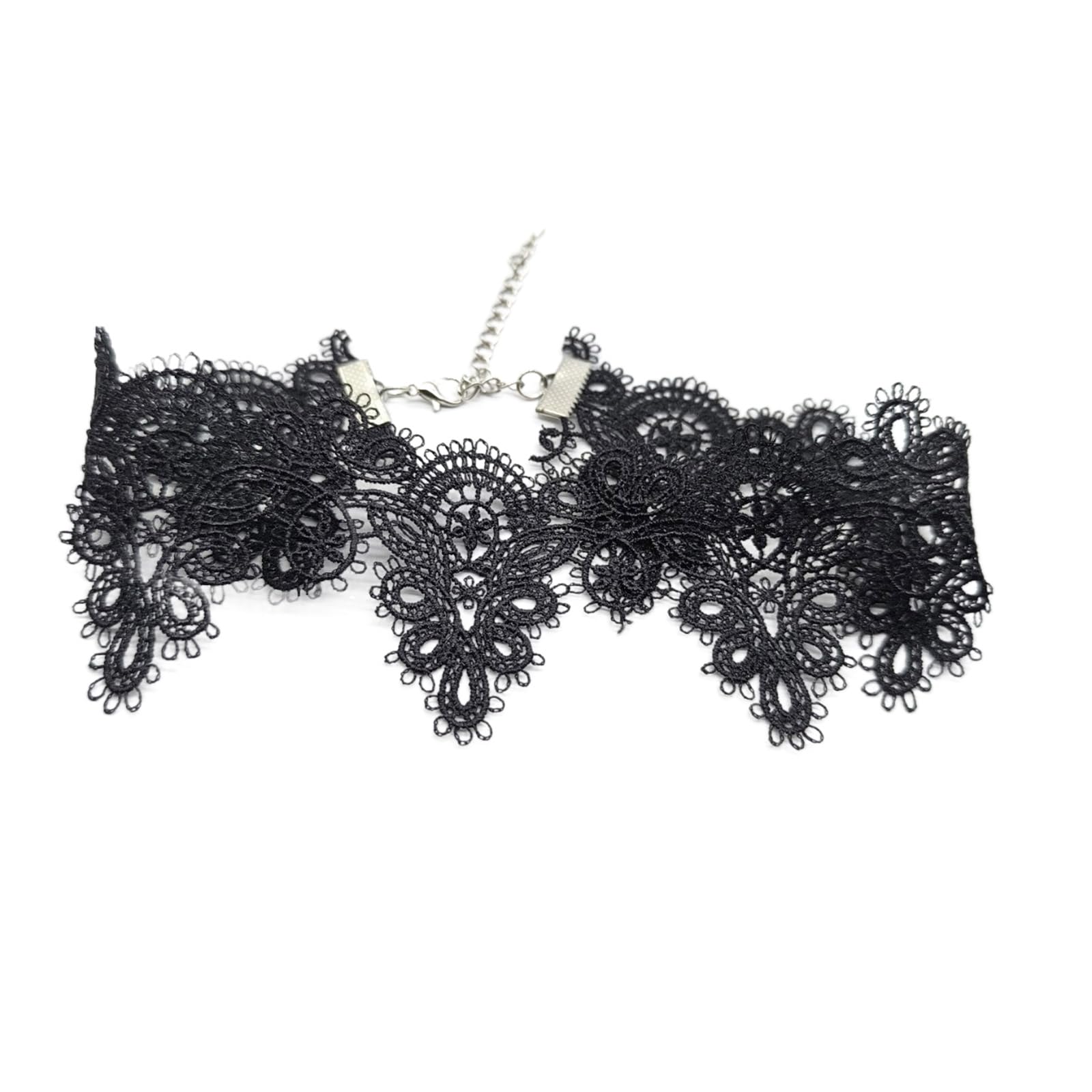 Meiliyizu Lace Choker Necklace, Vintage Lace Choker Necklace Stylish Pendant Adjustable Length Elegant Collar for Women Fashion Jewelry Accessory