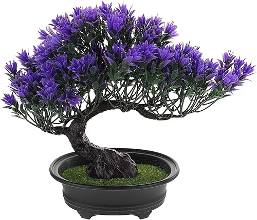Miniatura 10 de Hemoton Árbol bonsái artificial, árbol de pino artificial, decoración de fiesta de Navidad, decoración del hogar, plantas falsas para pared,