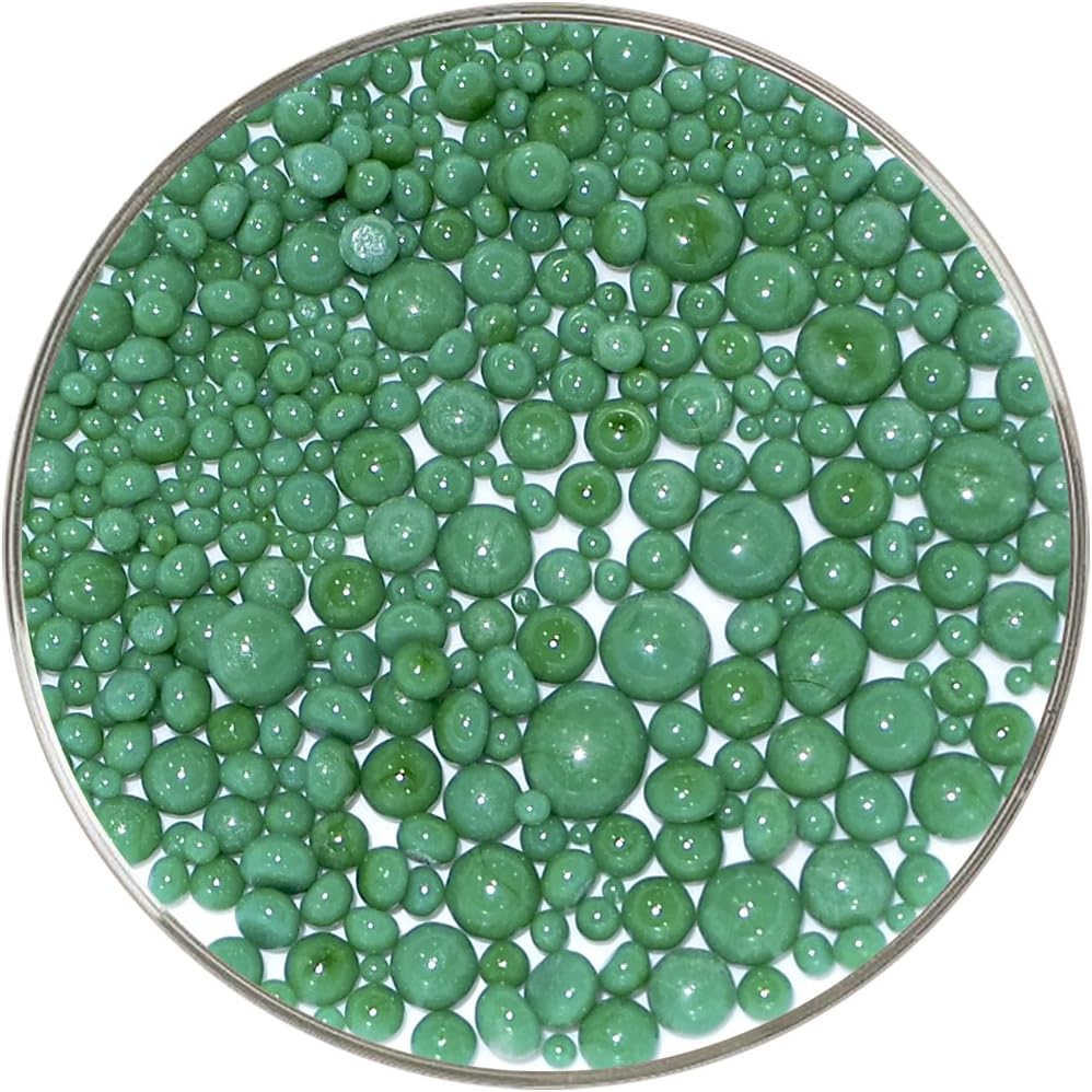 Jade Green Opalescent Frit Balls - 90COE - Made from Bullseye Glass