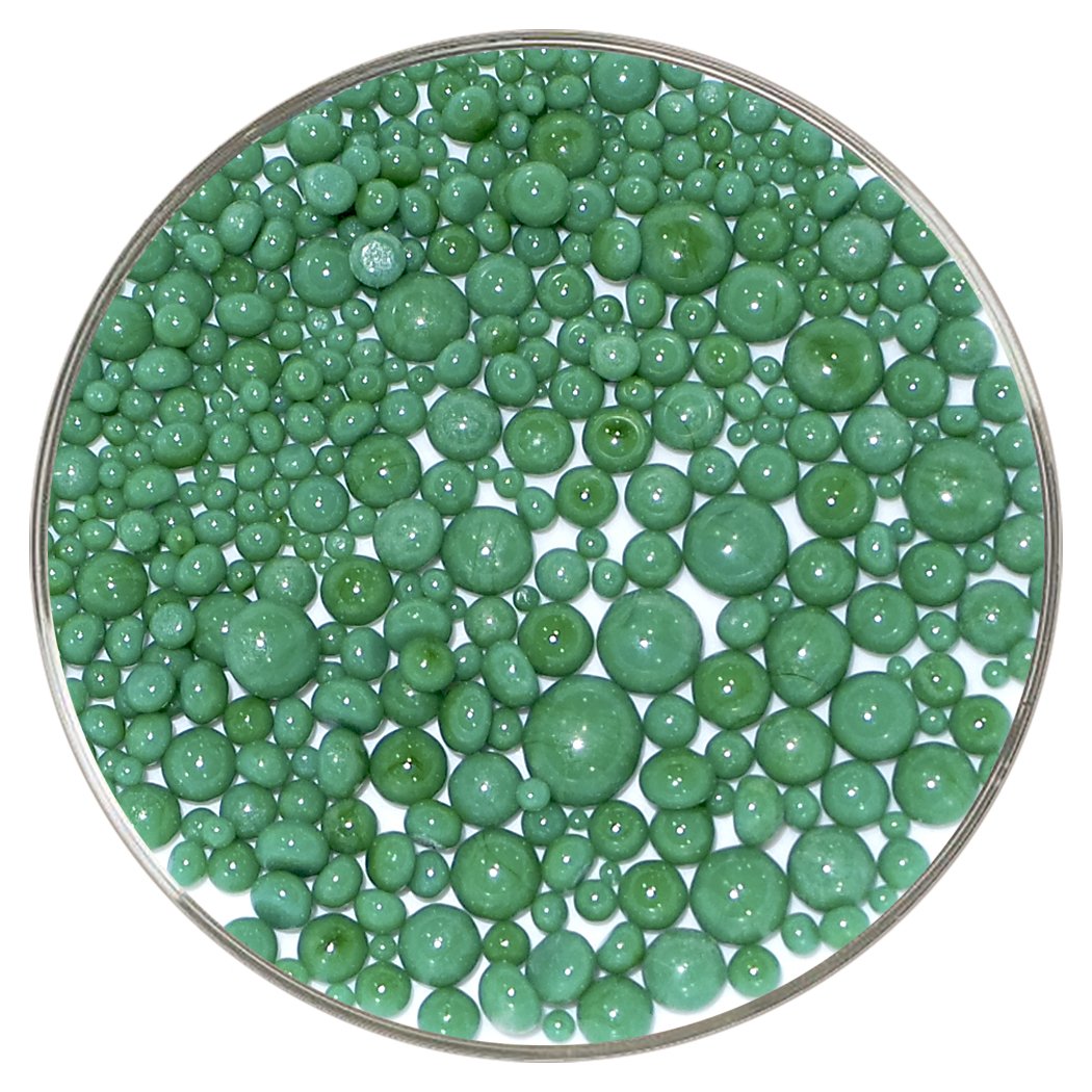 Jade Green Opalescent Frit Balls - 90COE - Made from Bullseye Glass