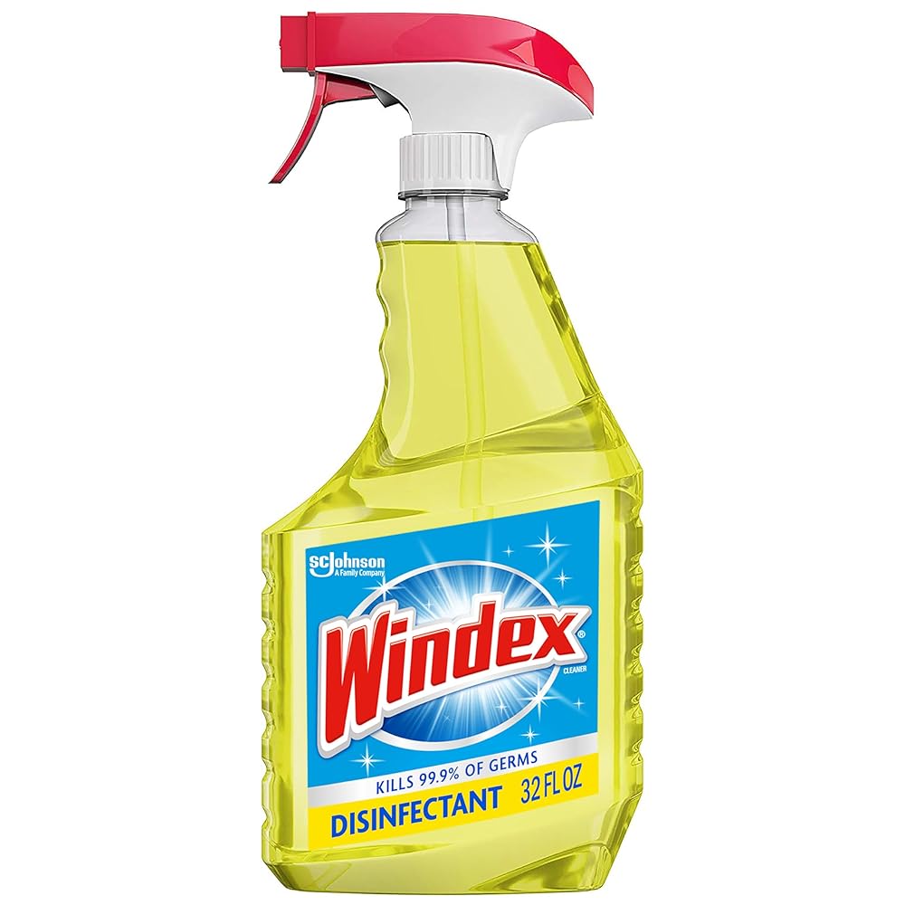 Windex Multipurpose Cleaner Disinfectant Spray Bottle, Packaging Designed to Prevent Leakage and Breaking, Surface Cleaning Spray, Citrus Fresh Scent, 32 Fl Oz