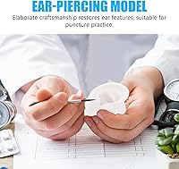 Vista 18 de Artificial Ear Mold Piercing kit for Ears Ear Piercing Tool Human Ear Model Inner Ear Model Fake Ear Display Sample Anatomical Ear silcone molds 3D
