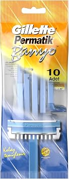 Gillette Permatic Bath Use Horse Men's Razor 10 Pieces