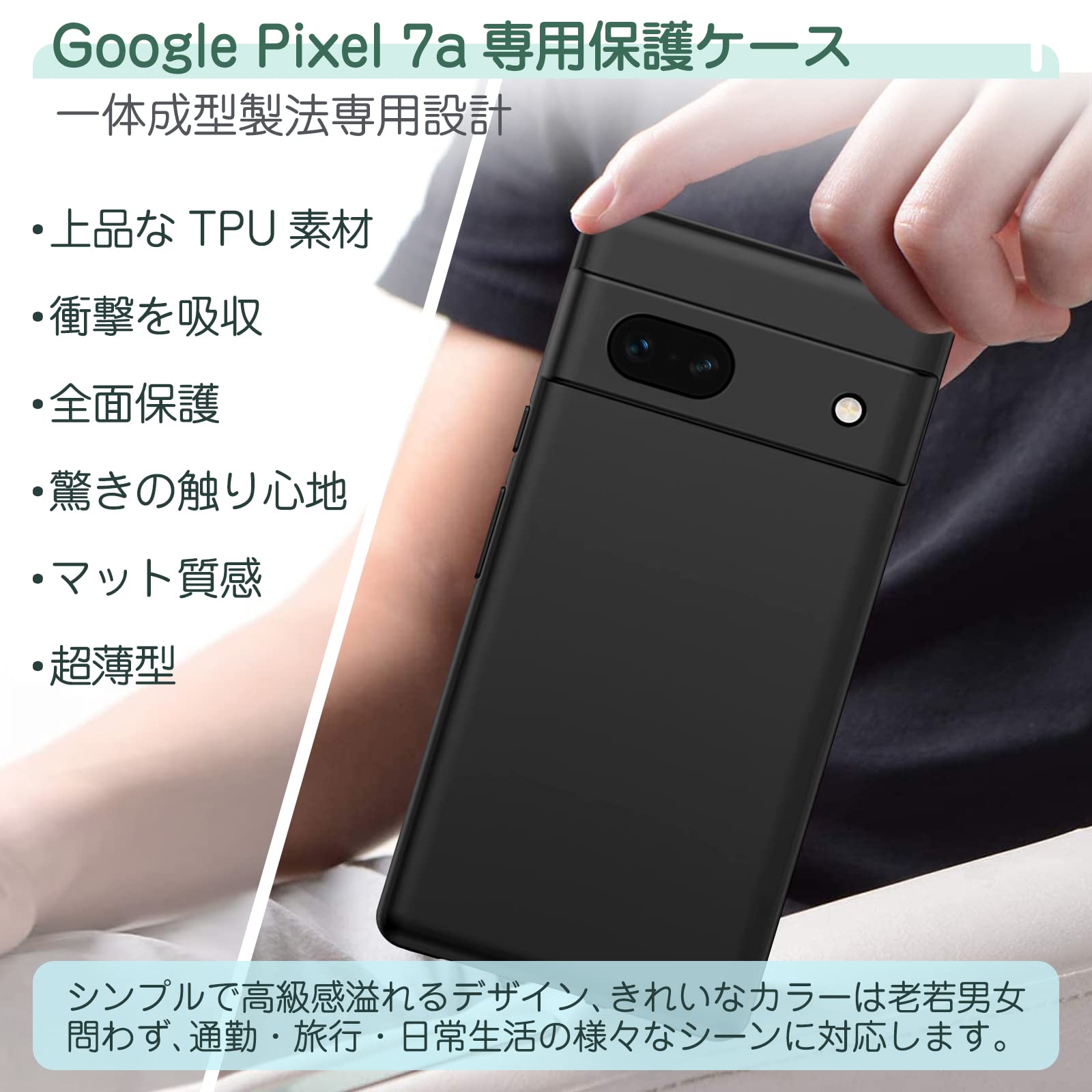 Amazon.co.jp: Xeokone Google Pixel7a ケース マットブラック 米軍MIL 