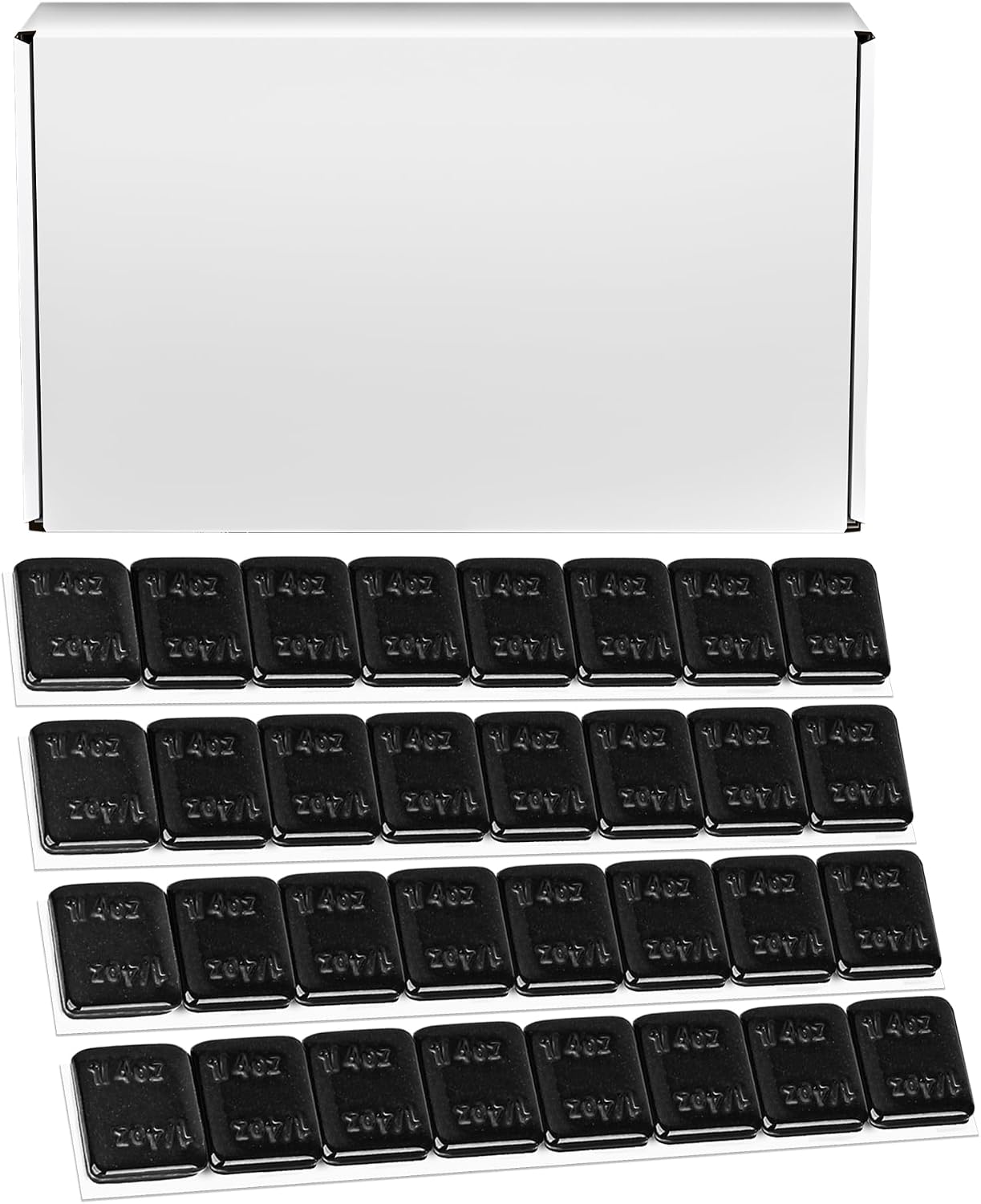YIZBAB Wheel Weights 1/4oz 0.25oz 60oz/Box Black Adhesive Stick on Upgraded Wheel Weights for Cars Trucks SUVs Motorcycles U.S. OEM Quality 240PCS