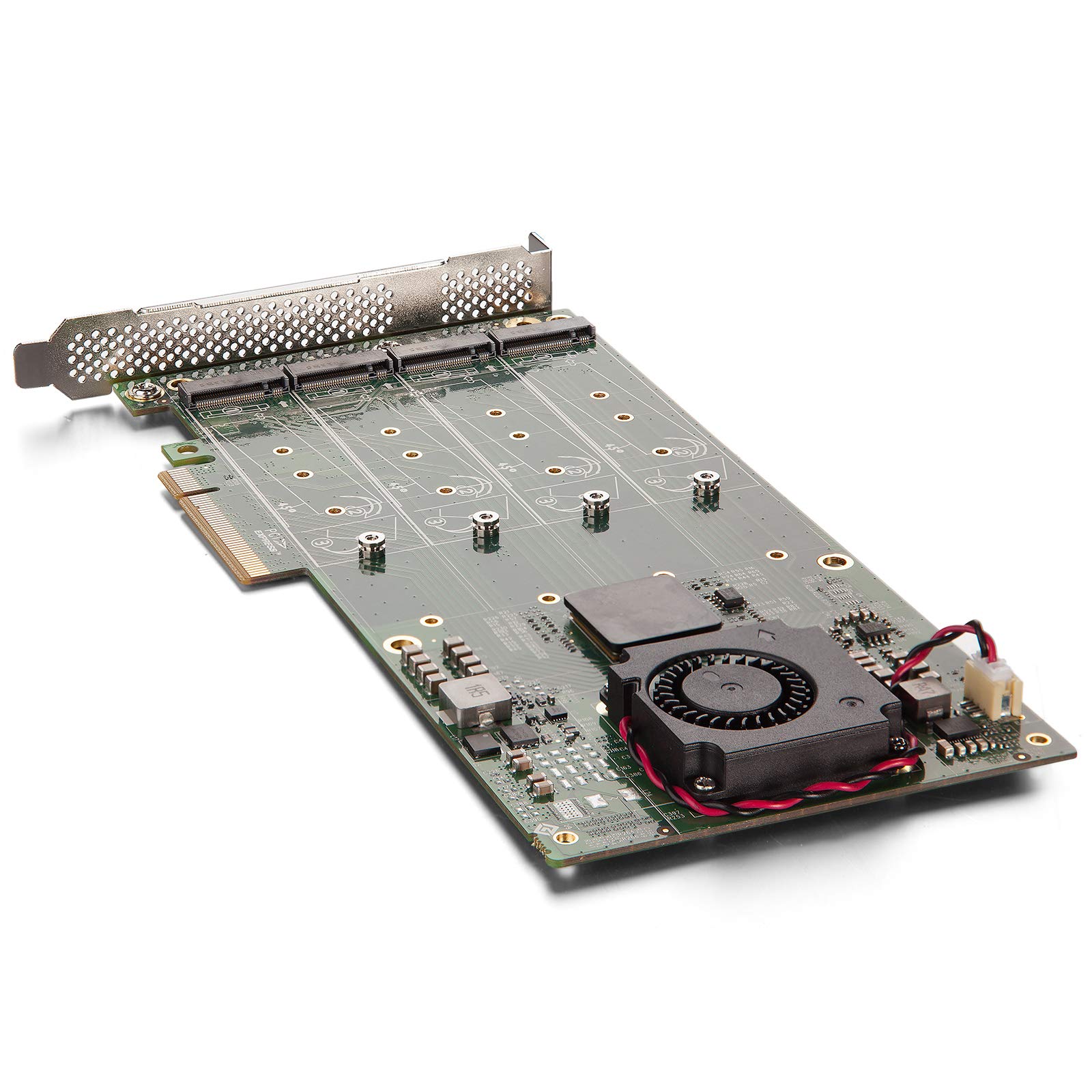 10Gtek PCIe 3.0 x8 NVMe SSD Adapterkarte, 4-Port M.2 U.2