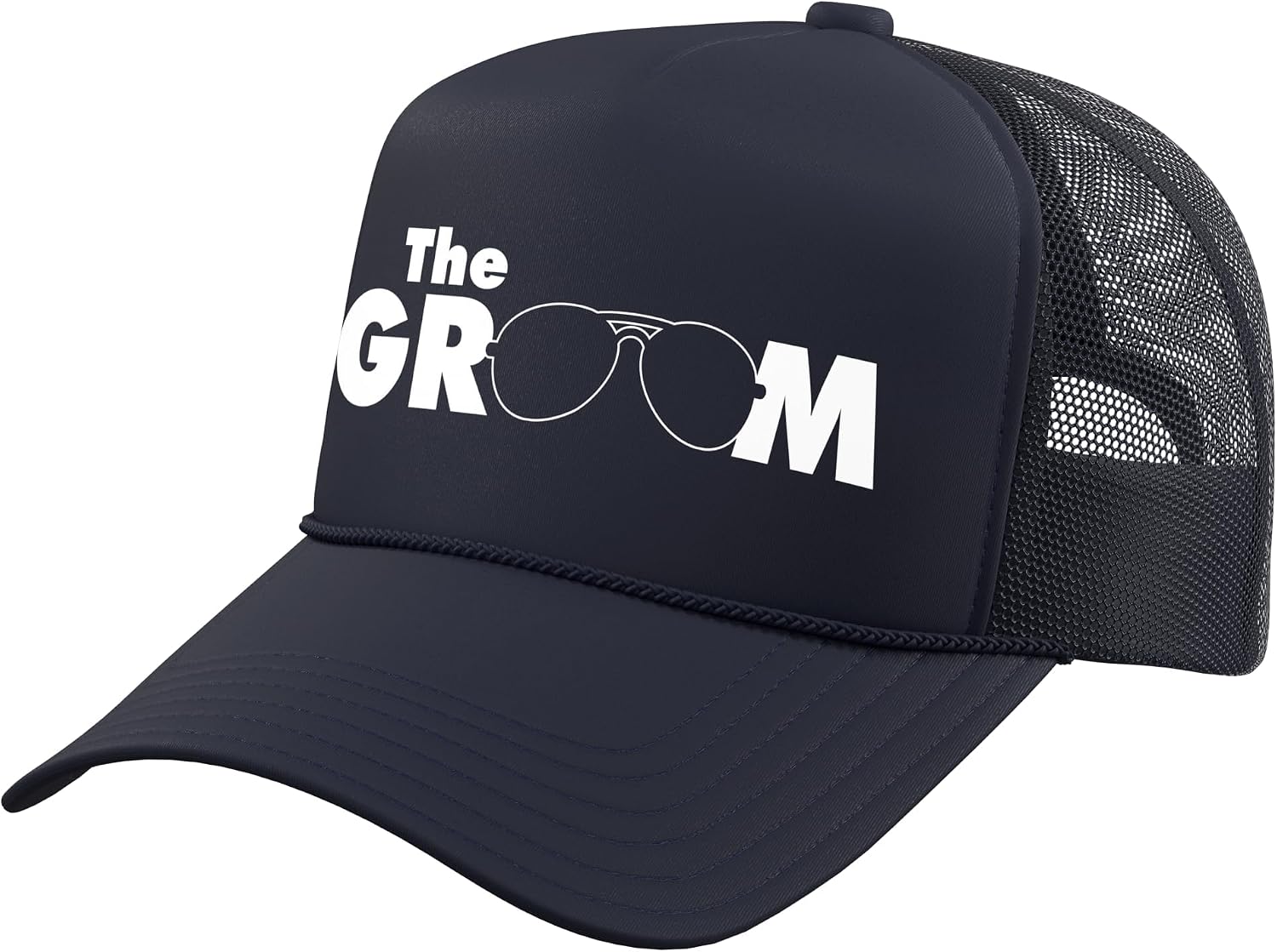 The Groom Funny Wedding Trucker Hat with Adjustable Mesh Back
