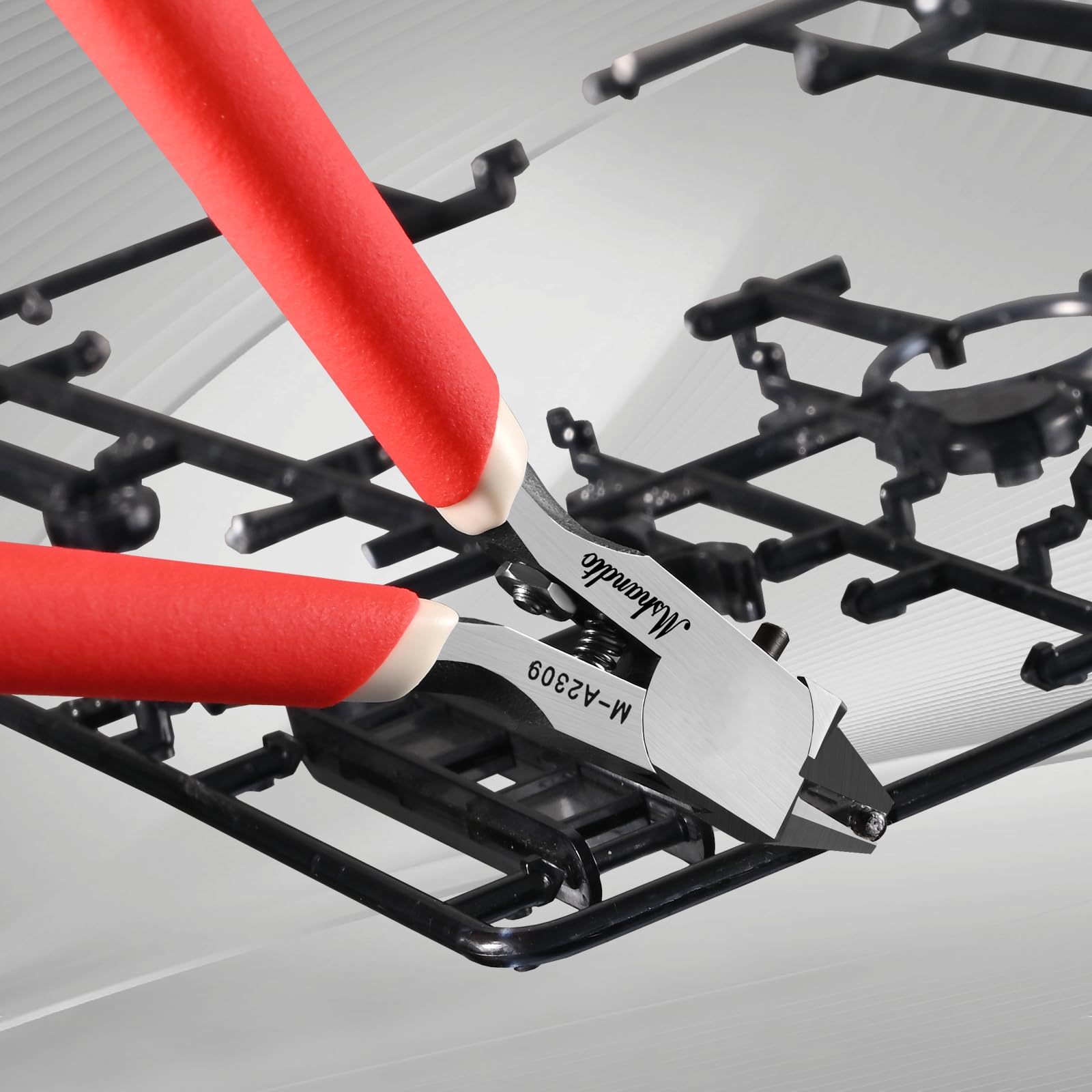 Tronchese per modellismo, tronchesi ultra sottili a lama singola, 12,2 cm, tronchesi per hobby, kit di modelli professionali per modellismo Gunpla in plastica, con copertura protettiva e