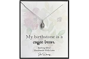 Coffee Bean Necklace: A Sterling Silver Symphony of Style and Caffeine