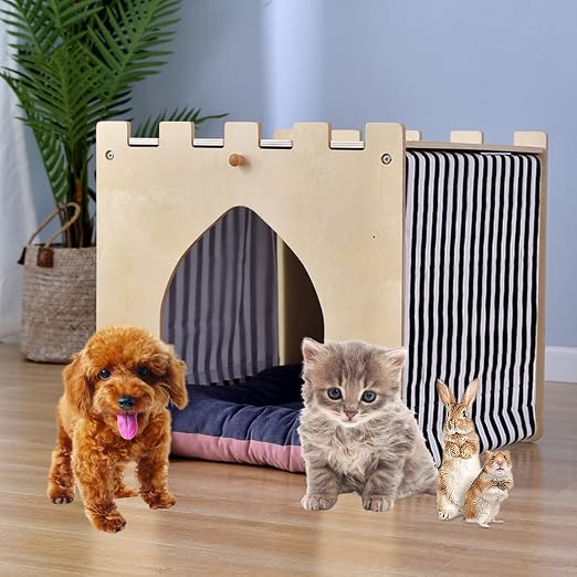 Amazon Co Jp 犬ハウス 室内 木製 犬小屋 猫 ハウス キャットハウス 猫 ベッド ペットベッド ペットテント 可愛い犬のハウス 組立簡単 ペット用品 Amazon Co Jp 犬ハウス 室内 木製 犬小屋 猫 ハウス キャットハウス 猫 ベッド ペットベッド ペットテント 可愛い犬のハウス 組立簡単 ペット用品