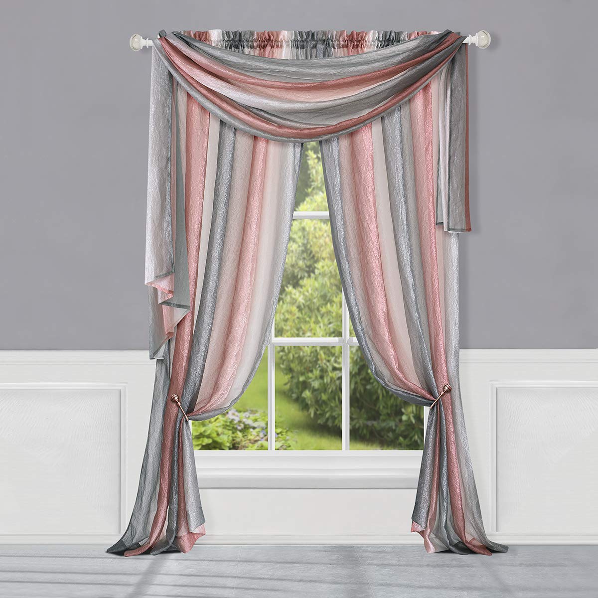 ACHIM Home Decor Tenda A Pannello Sfumata 127x160 Cm - Morbido Poliestere Per Camera Da Letto, Soggiorno, Sala Da Pranzo