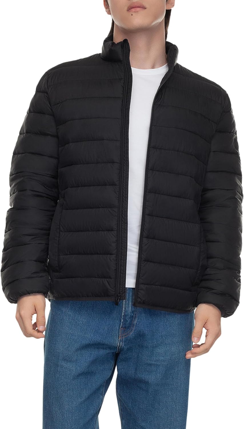 Rokka&Rolla Men's Lightweight Packable Puffer Jacket Winter Coat