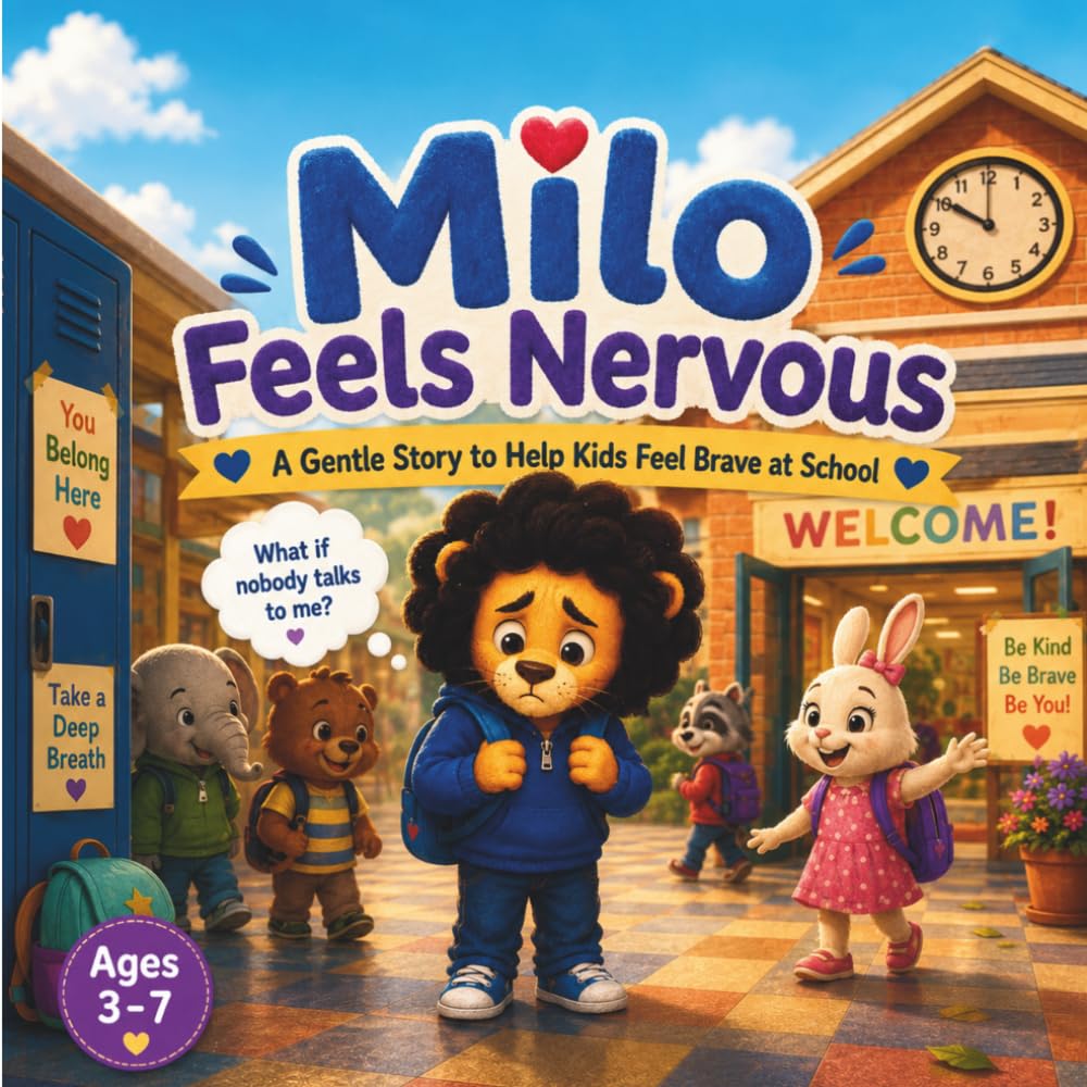 Milo Feels Nervous: A Gentle Story to Help Kids Feel Brave at School (Milo Big Feelings Series)