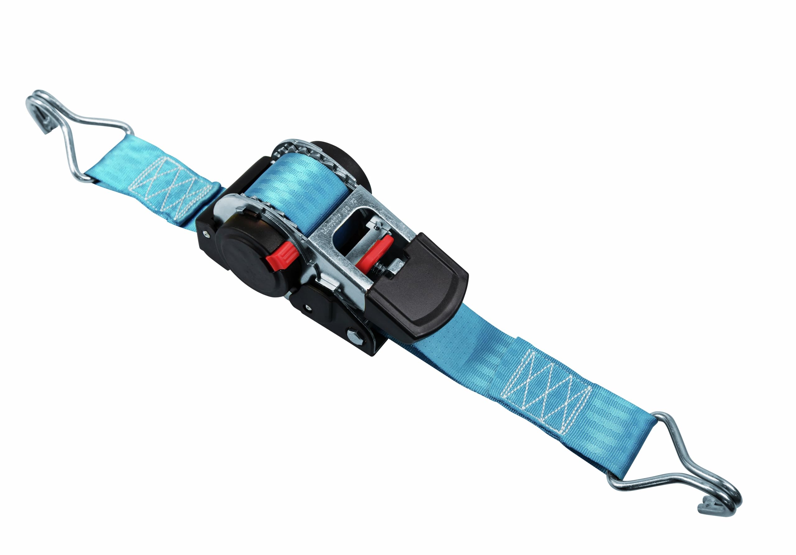 Connex Zurrgurt - Einteilig - 4,5 m x 50 mm - 1500 kg maximale Belastbarkeit - Aufrollautomatik - Mit Spannratsche & Spitzhaken - Aus Polyester/Spanngurt/Ladungssicherung/Ratschengurt / DY270624