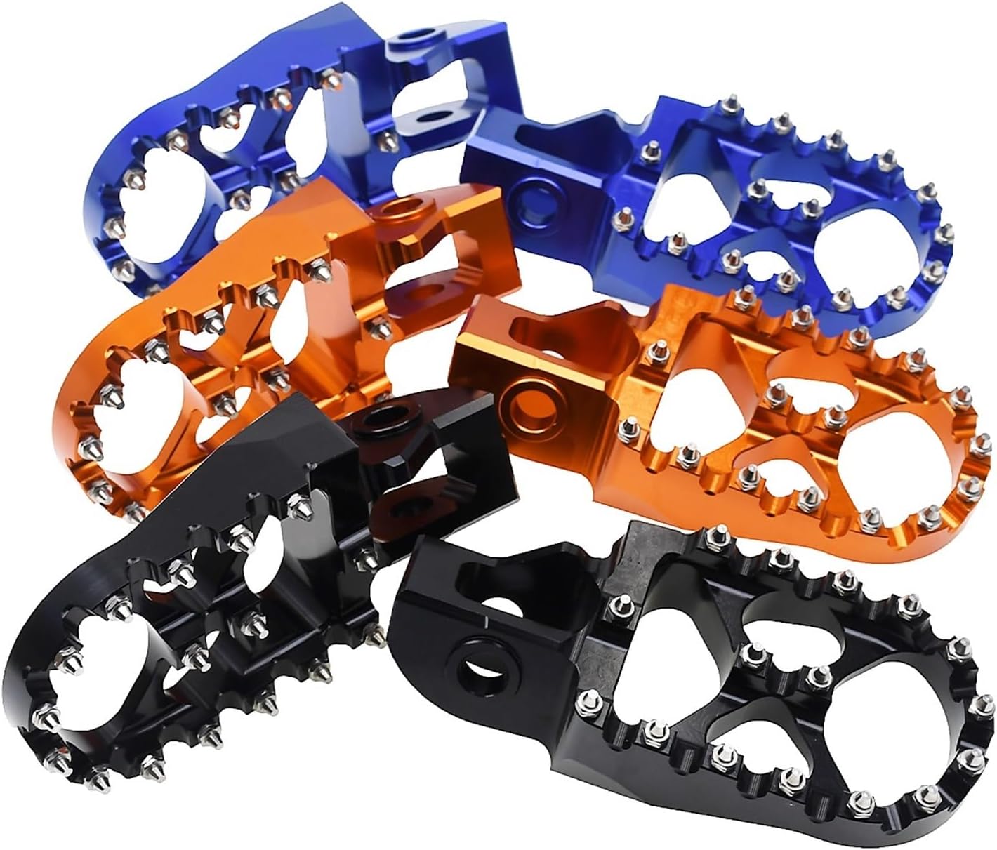 Motorcycle pedal Motorcycle Peg Footrest Footpeg Pedals Fit For K-tm EXC EXCF SX XC Fit For TE FE TX FX TC FC 125 200 250 300 350 400 450 500(Black)