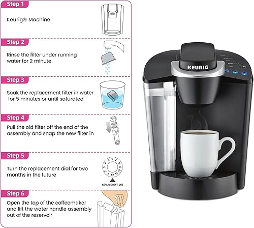 Miniatura 5 de Empaque de 6 filtros de agua Possiave con resina de intercambio de iones para Keurig 20