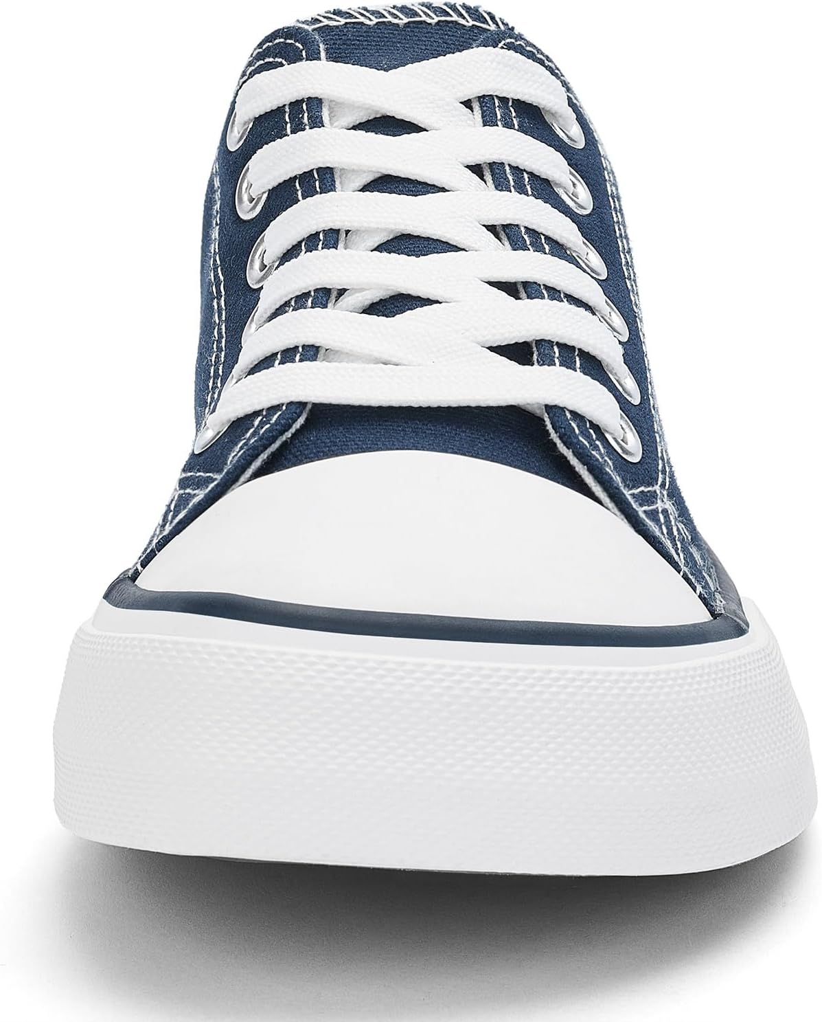 BACSAC Canvas Shoes for Women Classic Fashion Sneakers Lace Up Low Top Canvas Casual Sneakers Lightweight Breathable Comfort Wide Toe Shoes - Image 5