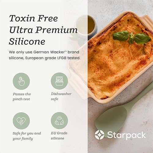 Miniatura 6 de Starpack 'The All Rounder' - Espátula de silicona prémium  Cucharas de silicona resistentes al calor hasta 600 F  Las mejores cucharas LFGB