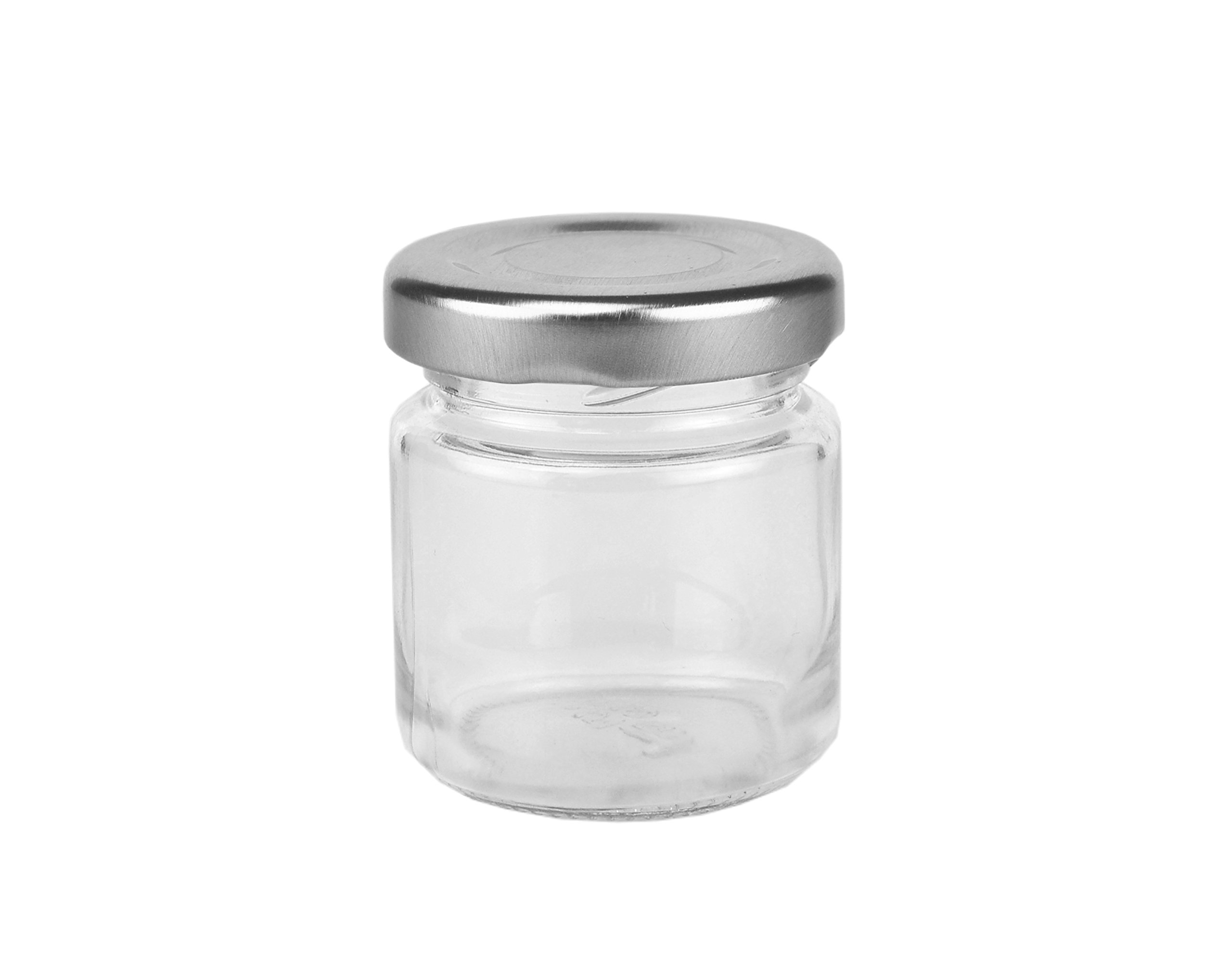 MamboCat 200er Set Rundgläser 53 ml Deckelfarbe silber TO 43 inkl. Diamant Gelierzauber Rezeptheft, Einmachgläser, Einkochgläser, Vorratsgläser, Mini Sturzgläser, Obstgläser, Portionsgläser, Gläser