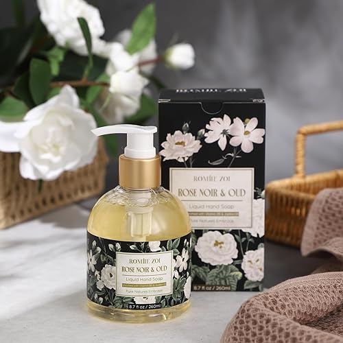 Miniatura 4 de Jabón líquido de manos con caja de regalo - Rose Noir & Oud - 8.8 fl oz 8.7 fl.oz